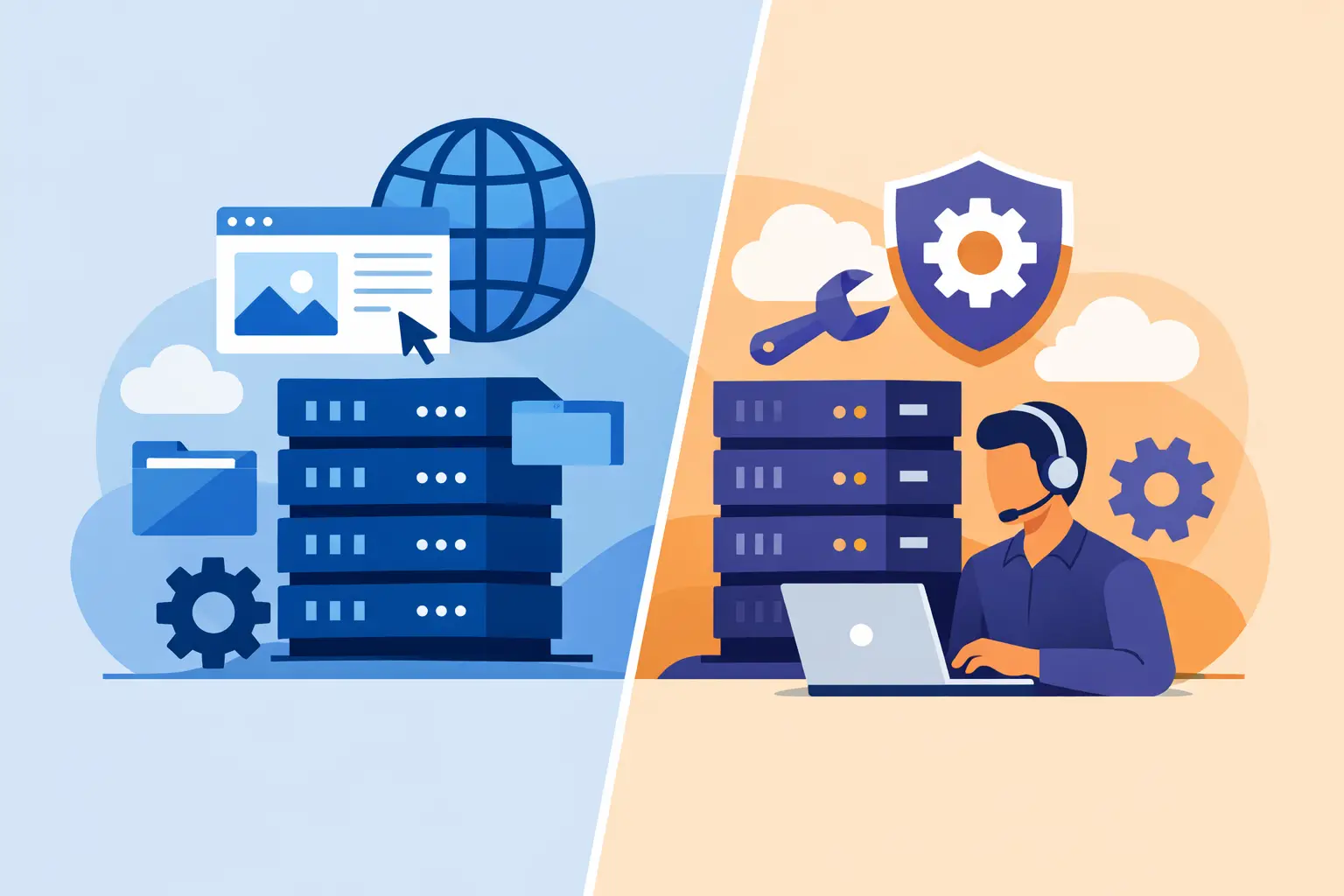 Website Hosting Versus Managed Hosting Explained