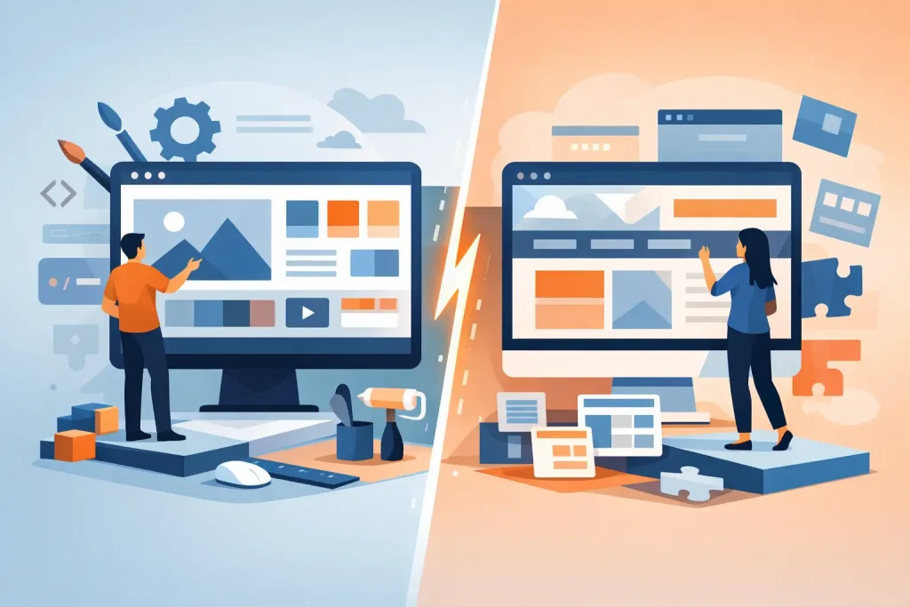 Custom Website Versus Template Website: Which Fits?