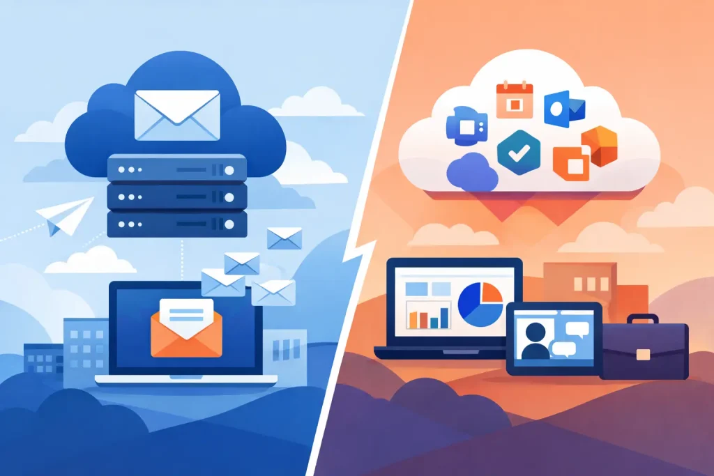 Hosted Email vs Microsoft 365 for Businesses